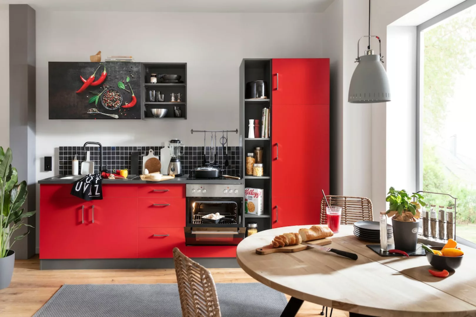 HELD MÖBEL Küchenzeile »Paris«, ohne E-Geräte, Breite 300 cm günstig online kaufen