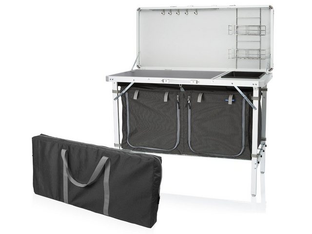 Campart Spülenschrank mobile Küchenbox mit Spüle Outdoor Küchenschrank falt günstig online kaufen