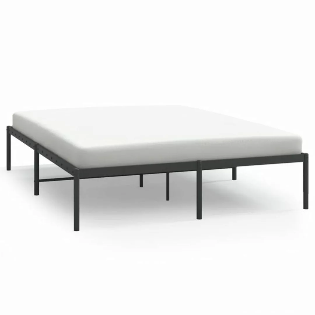 furnicato Bett Bettgestell Metall Schwarz 140x200 cm günstig online kaufen