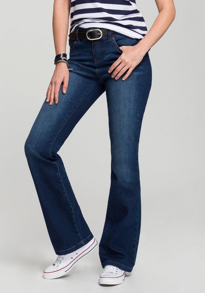 H.I.S Bootcut-Jeans High-Waist wassersparende Produktion durch OZON WASH günstig online kaufen