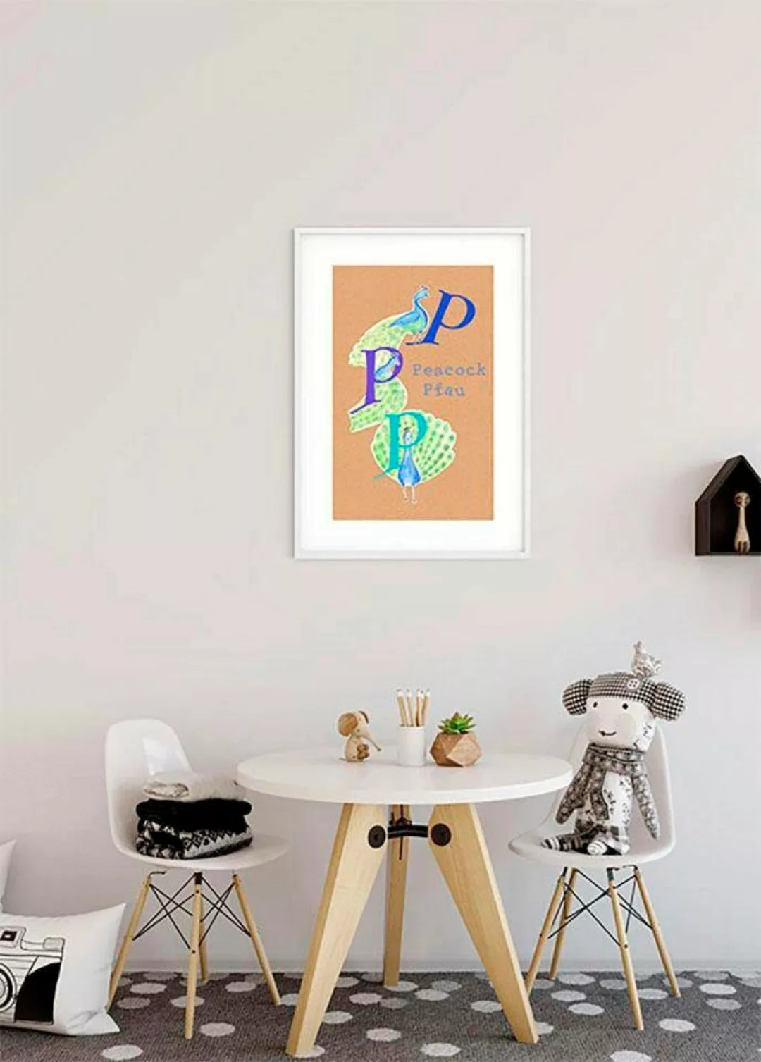 Komar Poster »ABC Animal P«, Buchstaben, (1 St.), Kinderzimmer, Schlafzimme günstig online kaufen