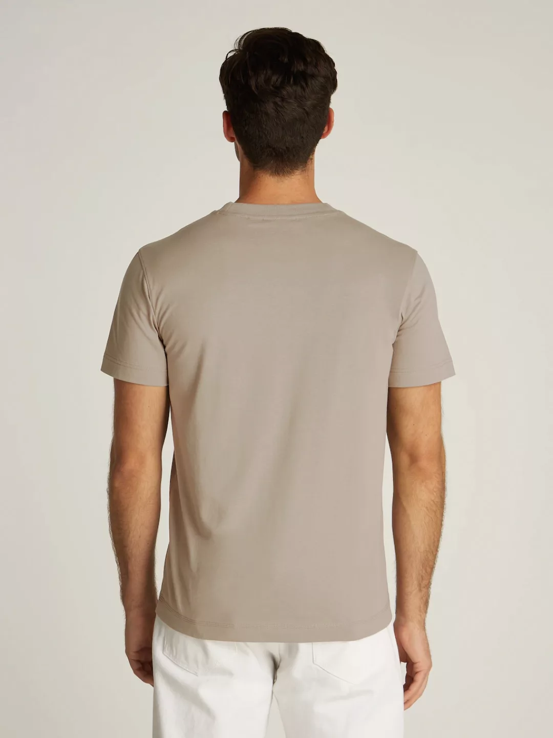 Calvin Klein Jeans Rundhalsshirt "WOVEN LABEL REGULAR TEE", Logostickerei günstig online kaufen