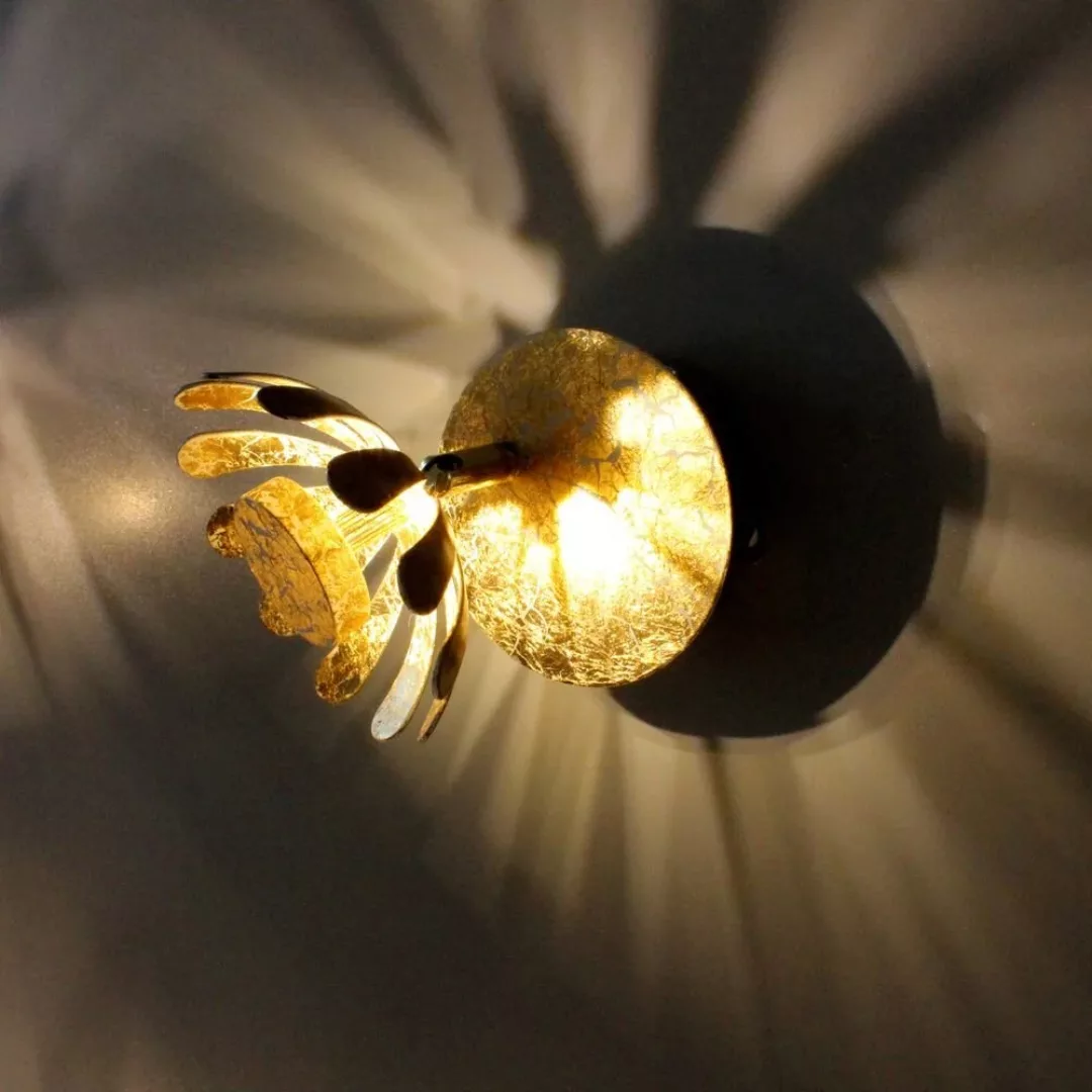 LED Wandleuchte Bloom in Gold 5W 300lm günstig online kaufen