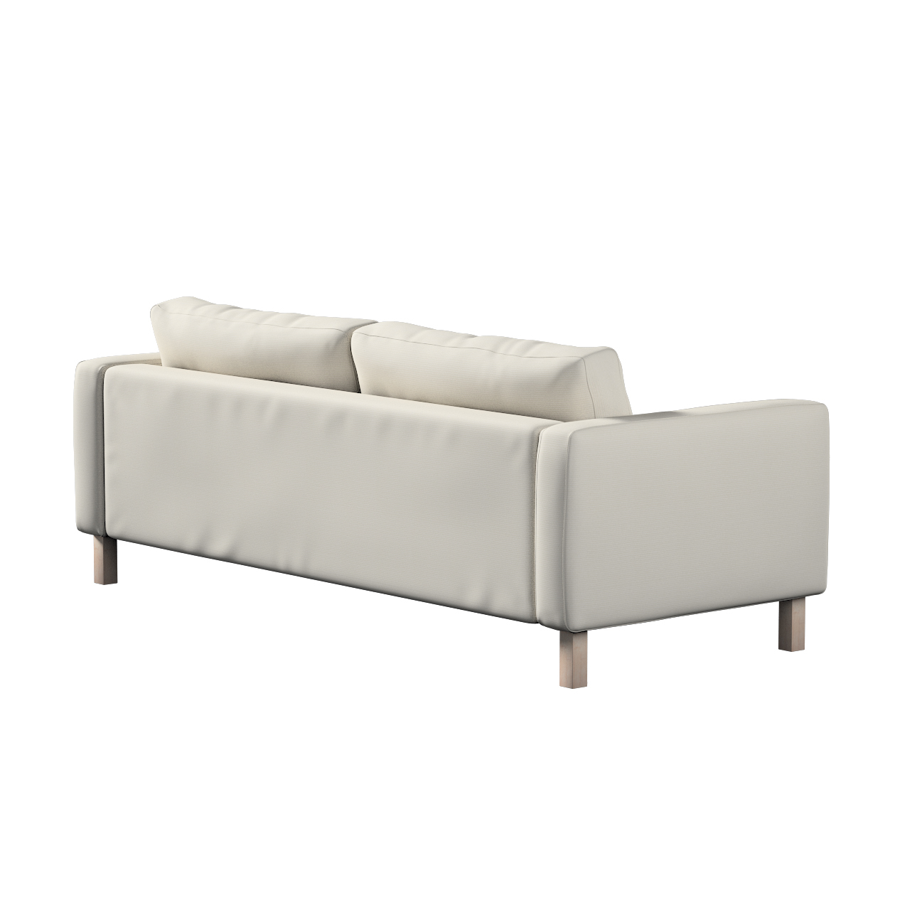 Bezug für Karlstad 3-Sitzer Sofa nicht ausklappbar, kurz, hellgrau , Bezug günstig online kaufen