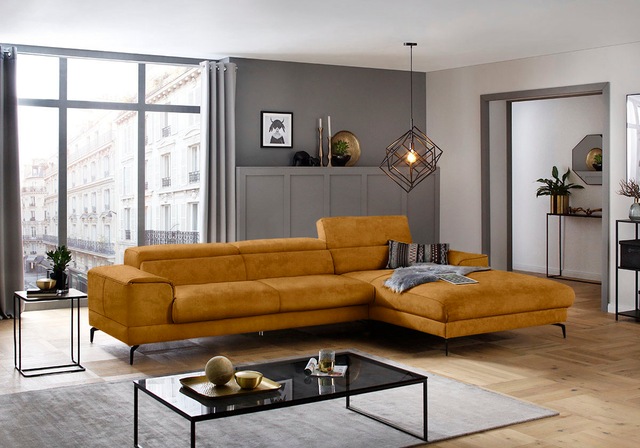 W.SCHILLIG Ecksofa "piedroo, Designsofa mit tollem Sitzkomfort, bequem, L-F günstig online kaufen