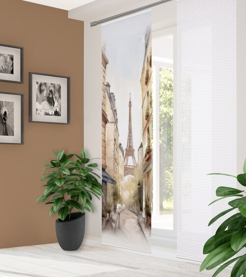 HOME in green Schiebegardine »FRANCQ«, (1 St.), Bambusoptik, recycelt, Digi günstig online kaufen