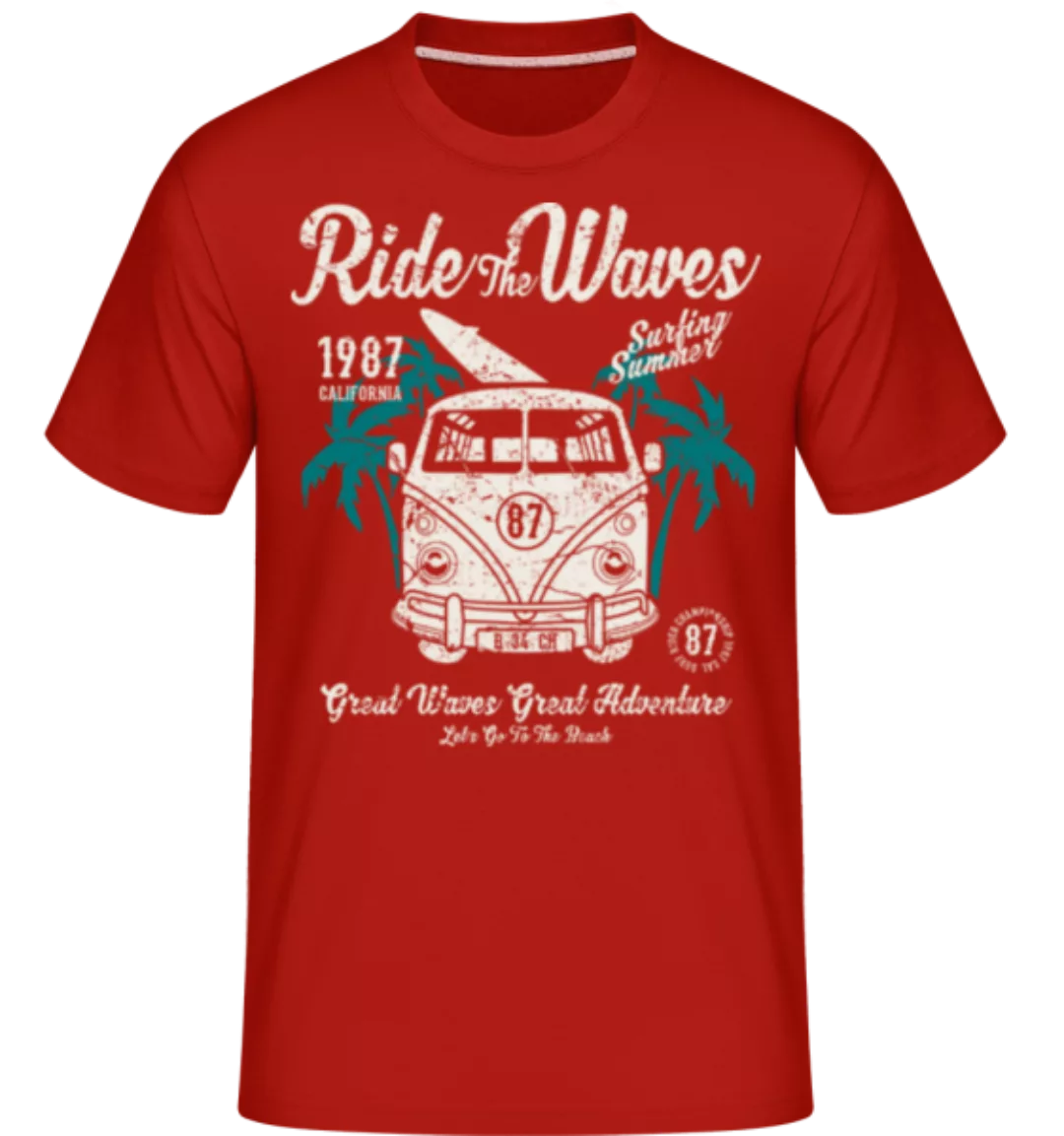 Ride The Waves · Shirtinator Männer T-Shirt günstig online kaufen