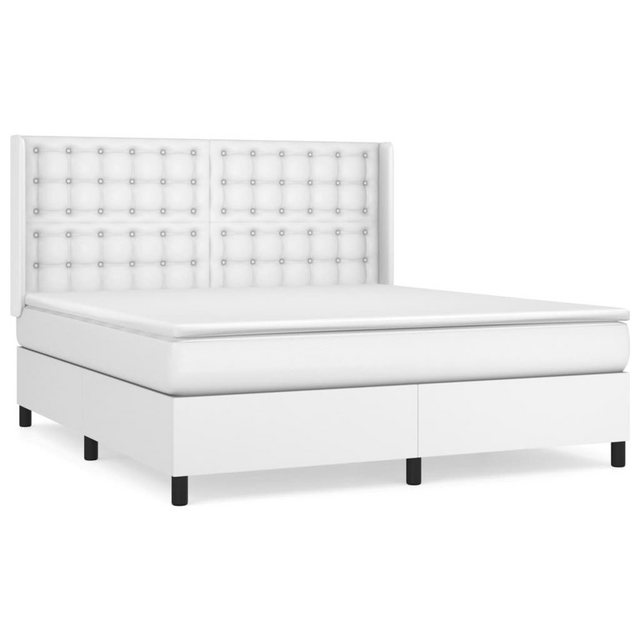 vidaXL Boxspringbett Bett Boxspringbett Kunstleder komplett mit Matratze & günstig online kaufen