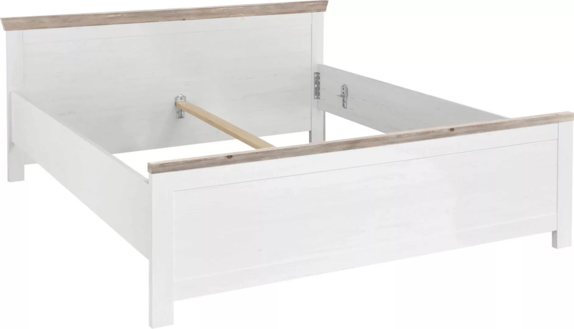 Home affaire Bett "Florenz Doppelbett Landhausstil Bettgestell (100,140 ode günstig online kaufen