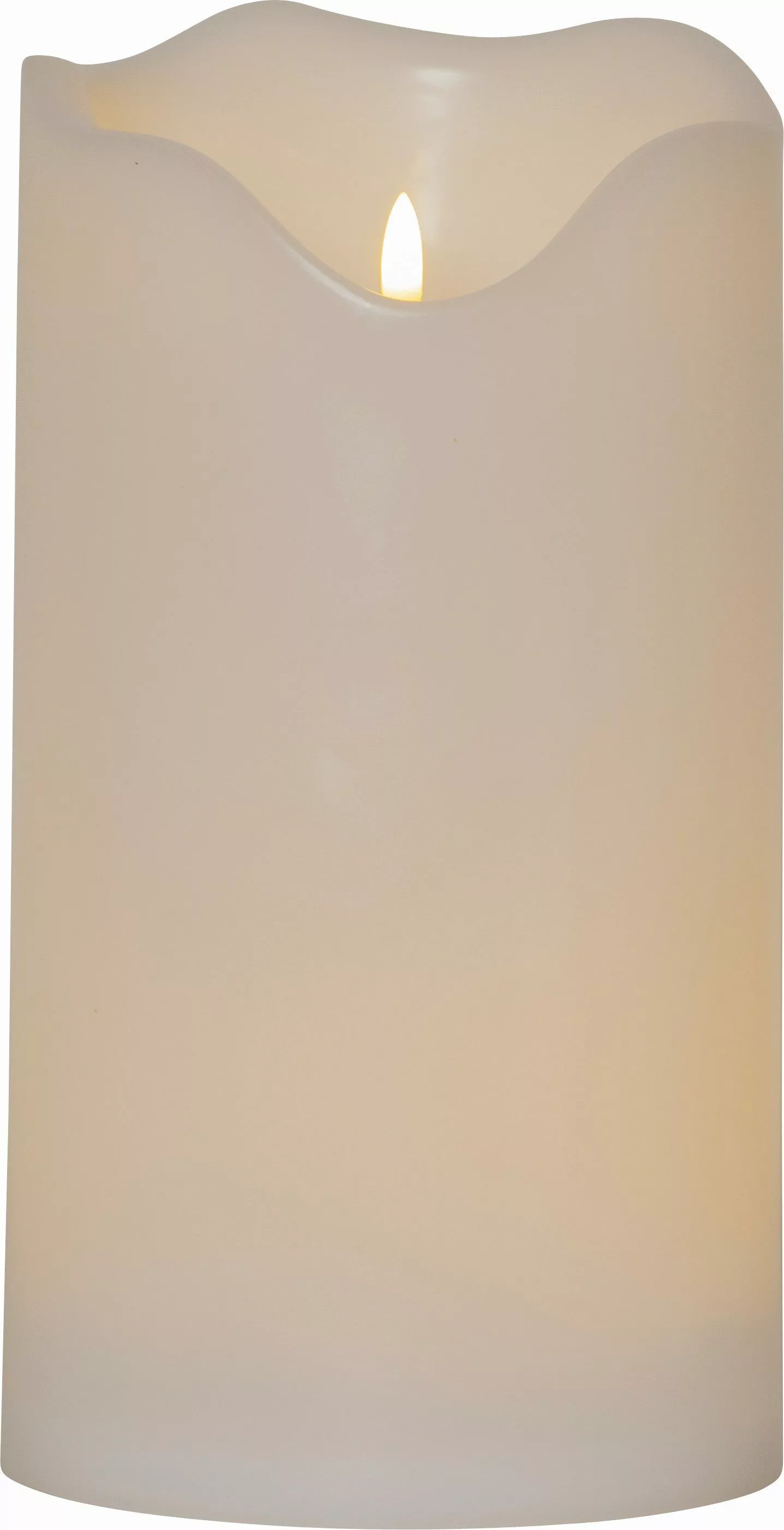 LED Kerze Flamme Grand in Weiß IP44 300mm günstig online kaufen