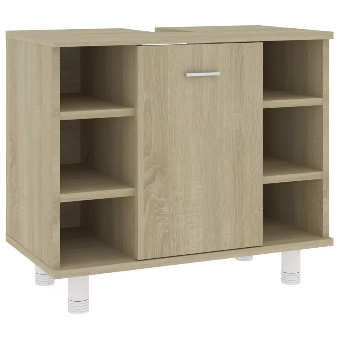 Badezimmerschrank Sonoma-eiche 60x32x53,5 Cm Spanplatte günstig online kaufen