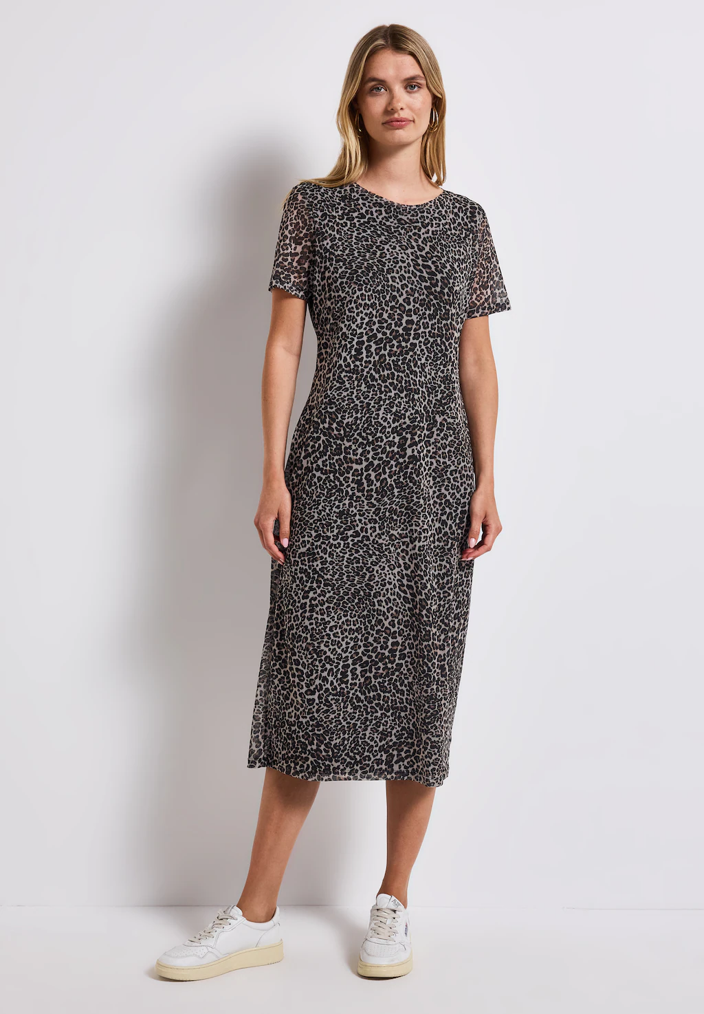 STREET ONE Midikleid, mit Rundhalsausschnitt günstig online kaufen