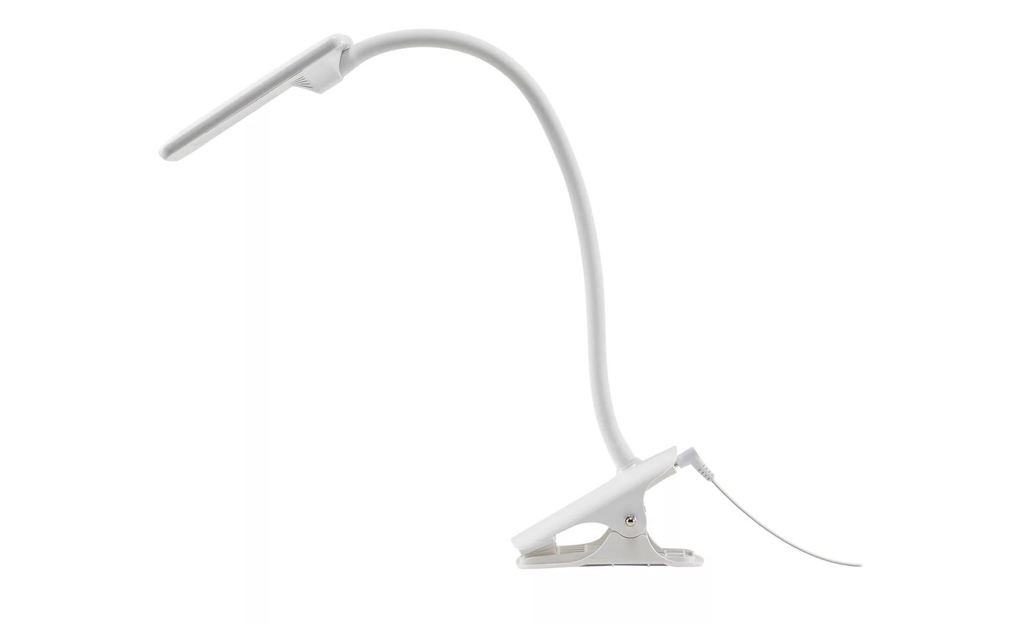 KHG LED Klemmleuchte, 1-flammig - weiß - 28,5 cm - 31,5 cm - 7,3 cm - Scont günstig online kaufen