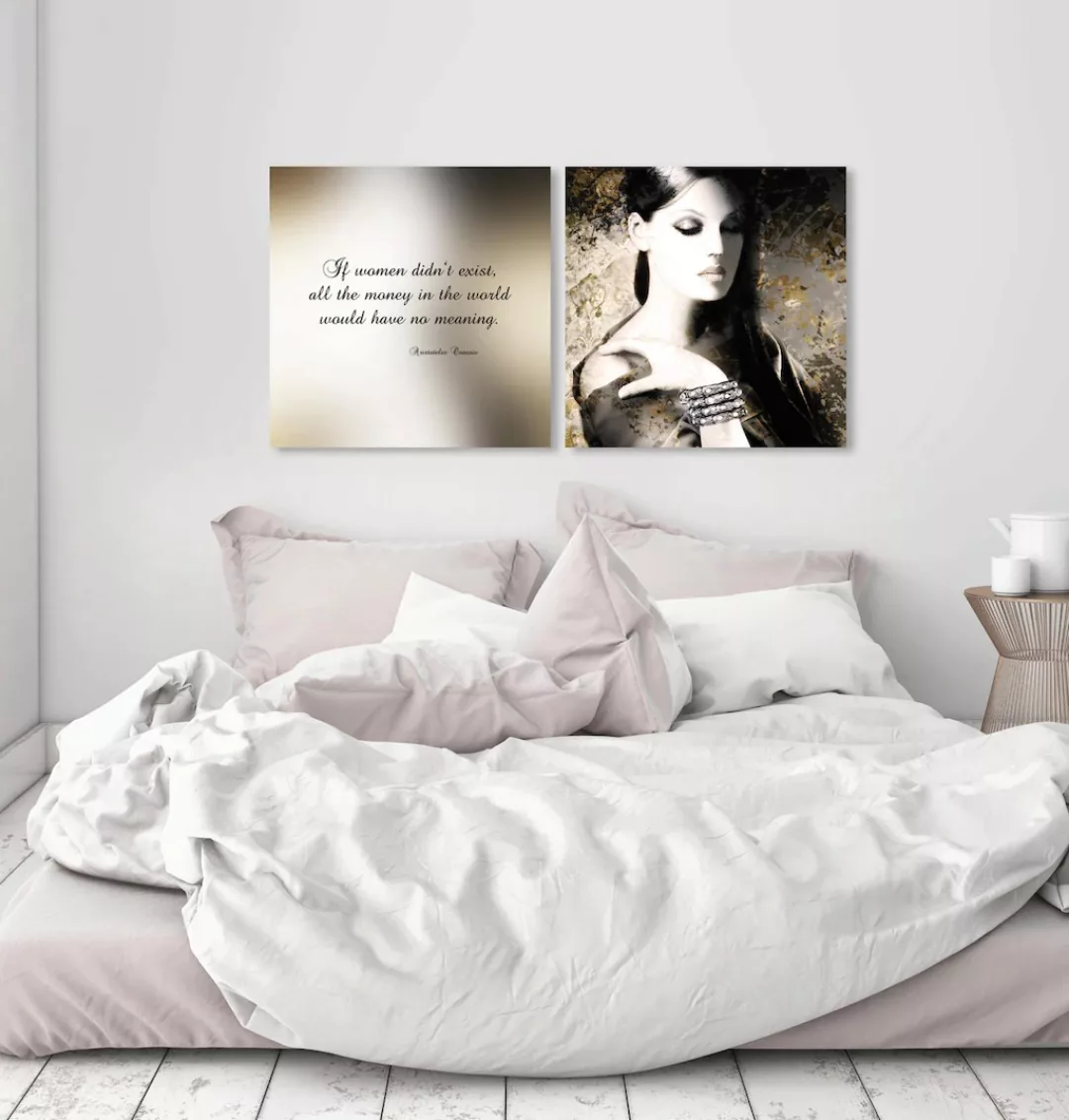 queence Leinwandbild »Money«, Historische Persönlichkeiten-Kunst-Modern-Spa günstig online kaufen
