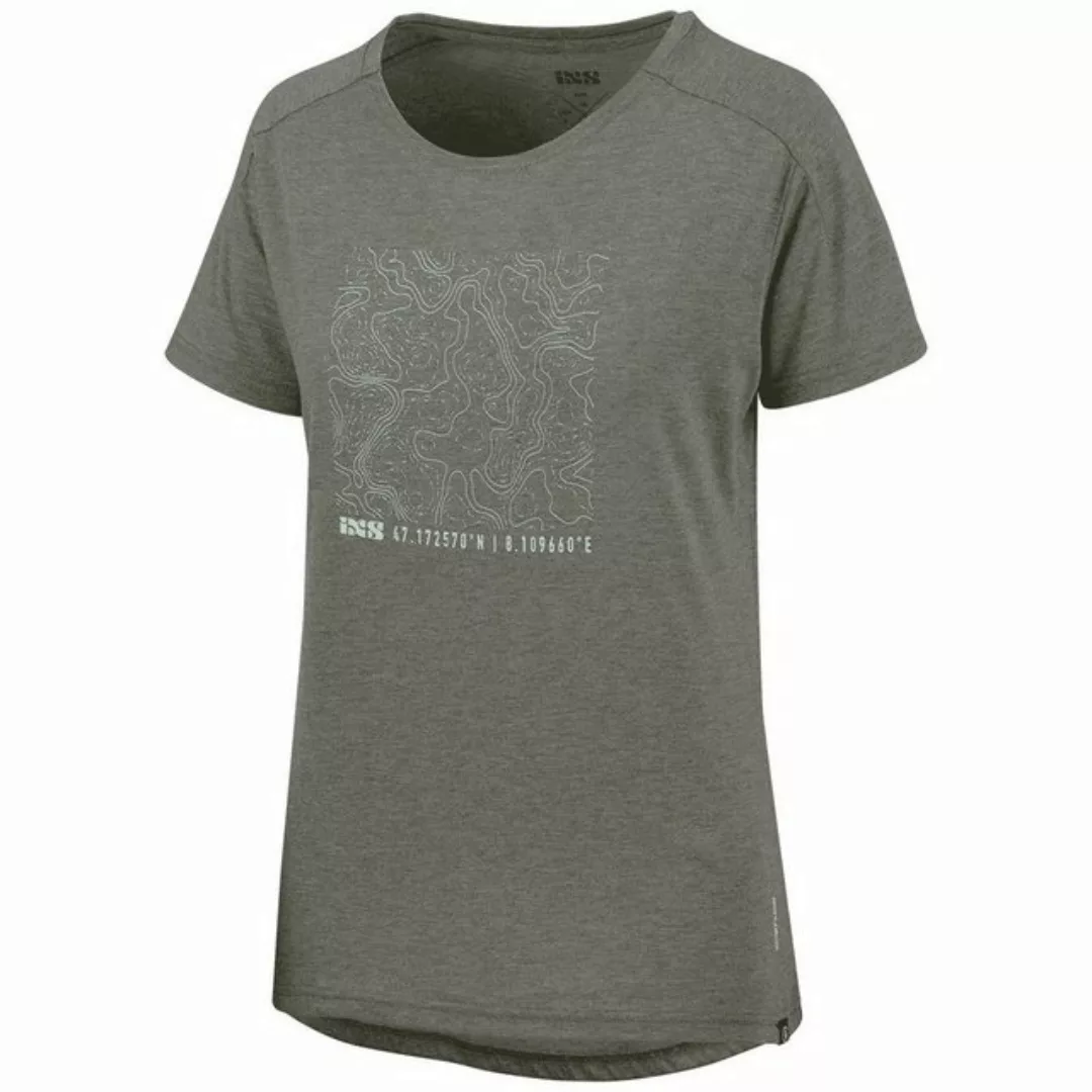 IXS T-Shirt T-Shirts iXS Flow Women Tech Tee Contour graphit 40 - L (1-tlg) günstig online kaufen