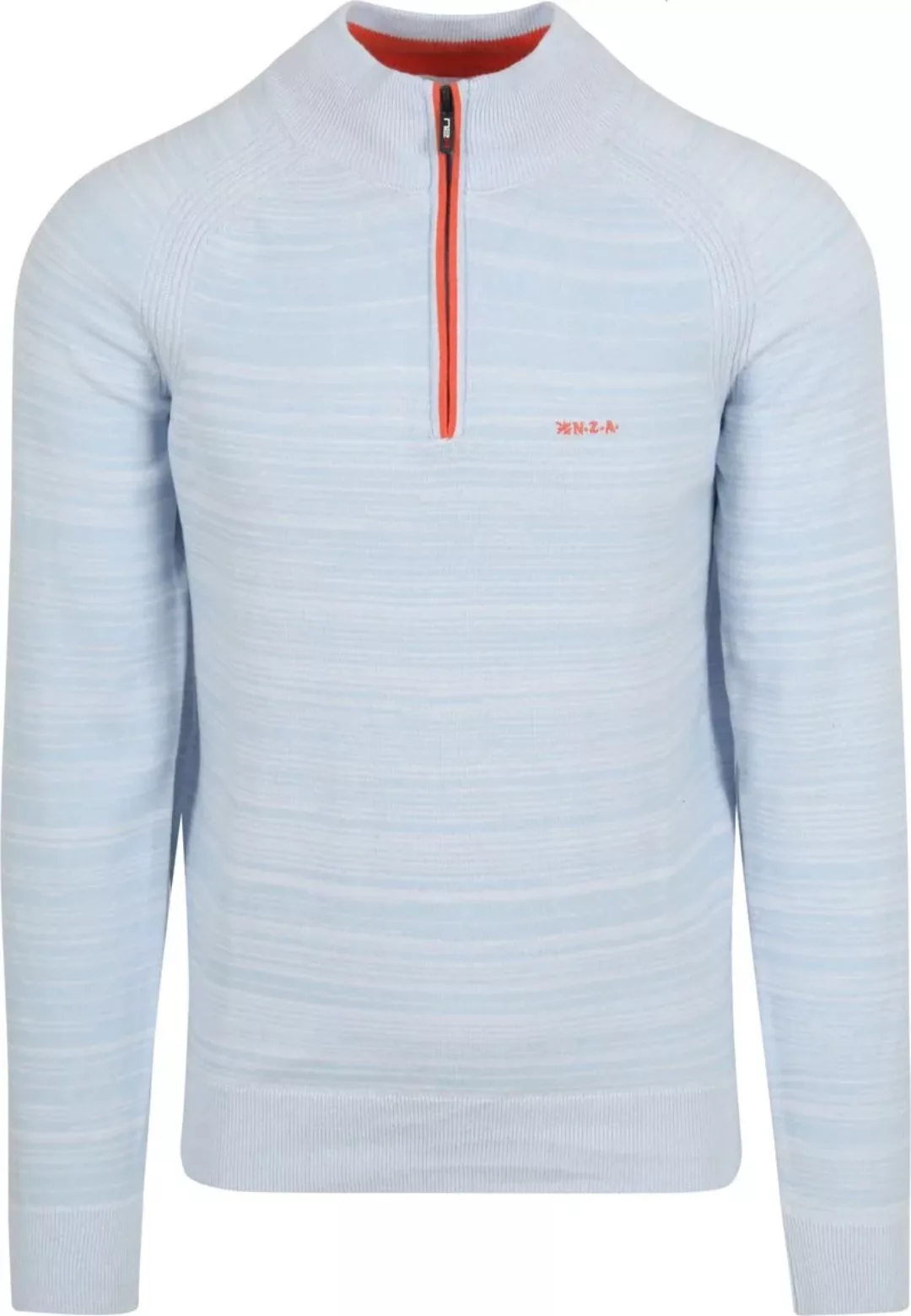 NZA Half Zip Pullover Waitaki Hellblau - Größe 3XL günstig online kaufen