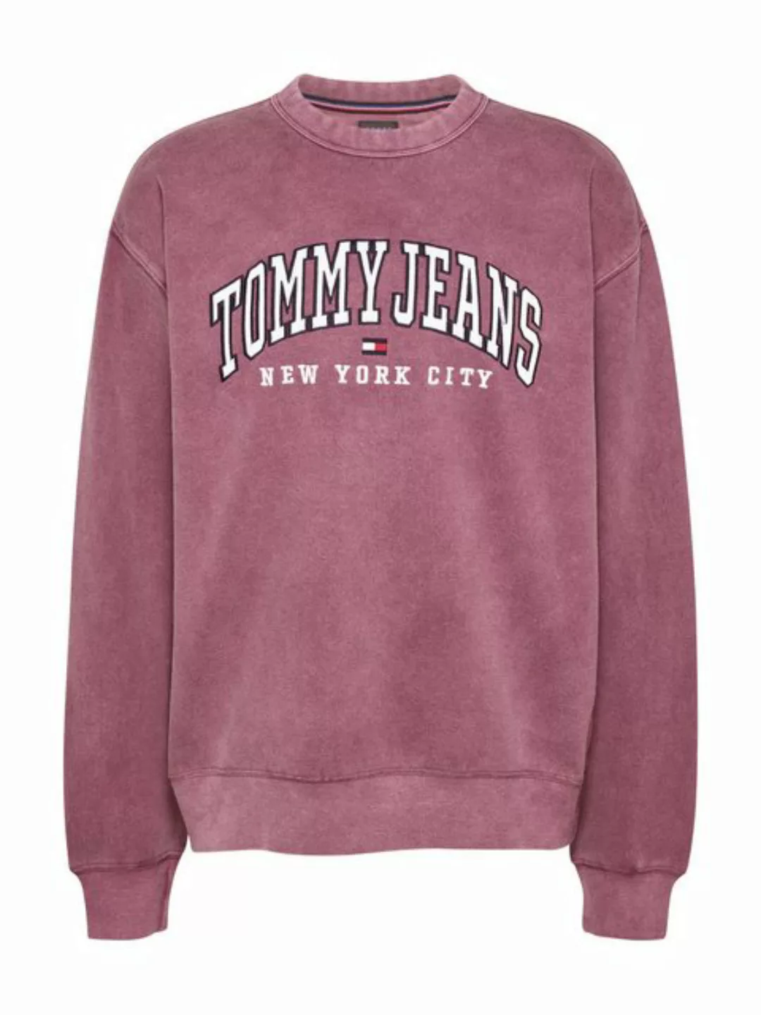 Tommy Jeans Sweatshirt TJW RLX VARSITY CREW mit Washed-Effekt, großem Logo günstig online kaufen