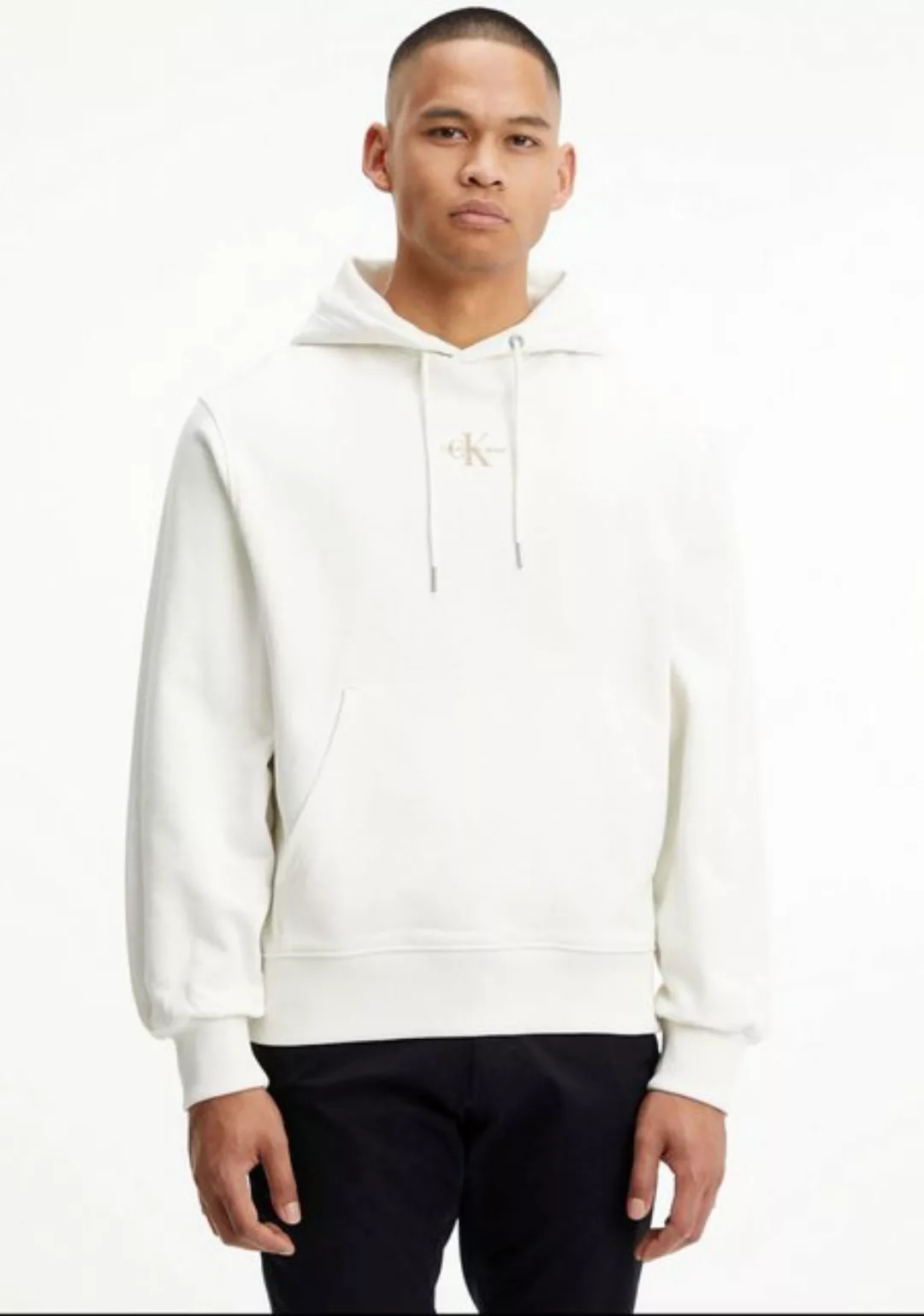 Calvin Klein Jeans Kapuzensweatshirt MICRO MONOLOGO HOODIE (1-tlg) mit Bio günstig online kaufen