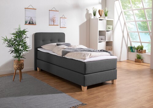 Home affaire Boxspringbett "Fargo", inkl. Topper, in 3 Matratzenarten, in S günstig online kaufen