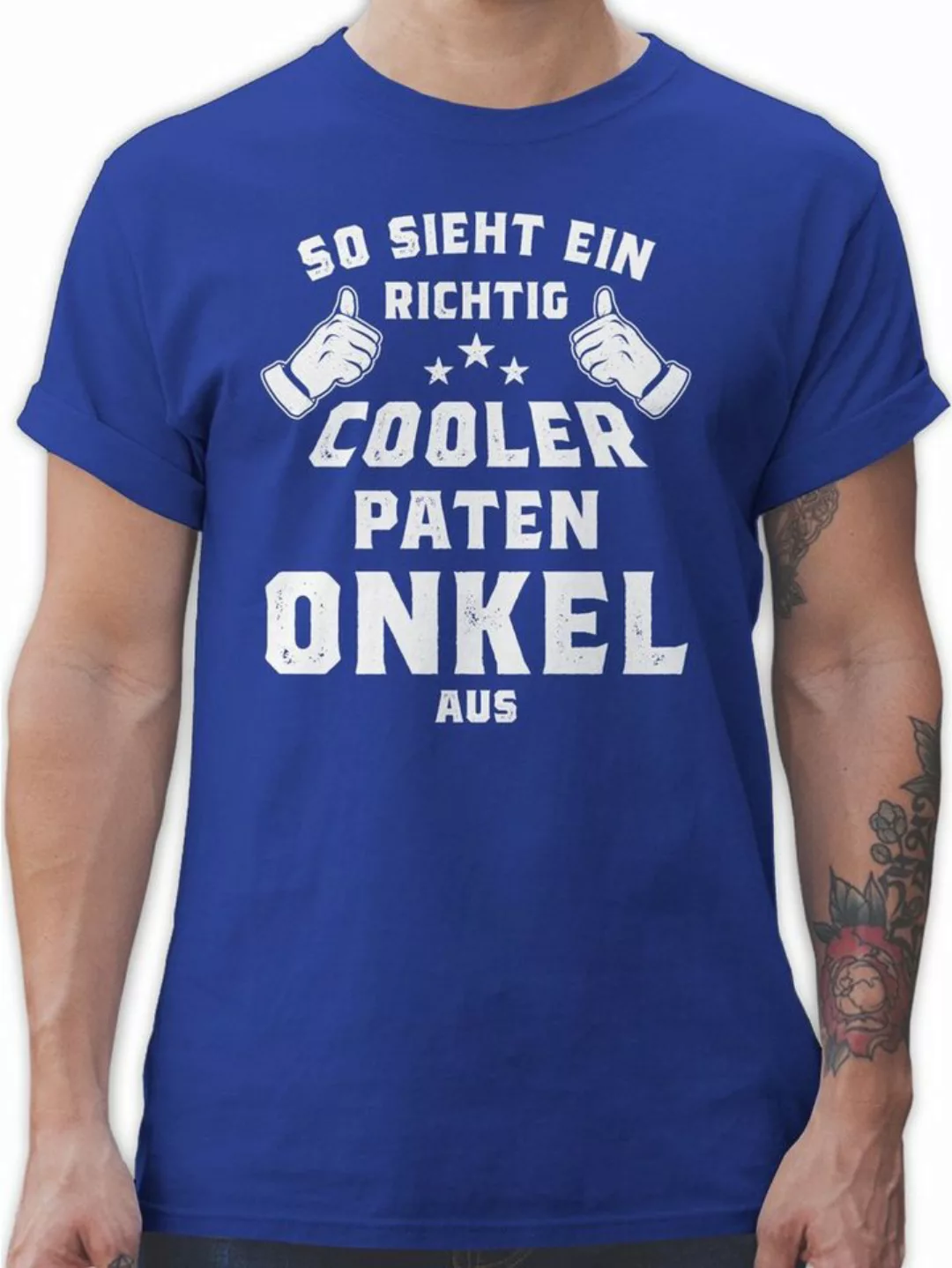 Shirtracer T-Shirt So sieht ein richtig cooler Patenonkel aus Pate Patenonk günstig online kaufen