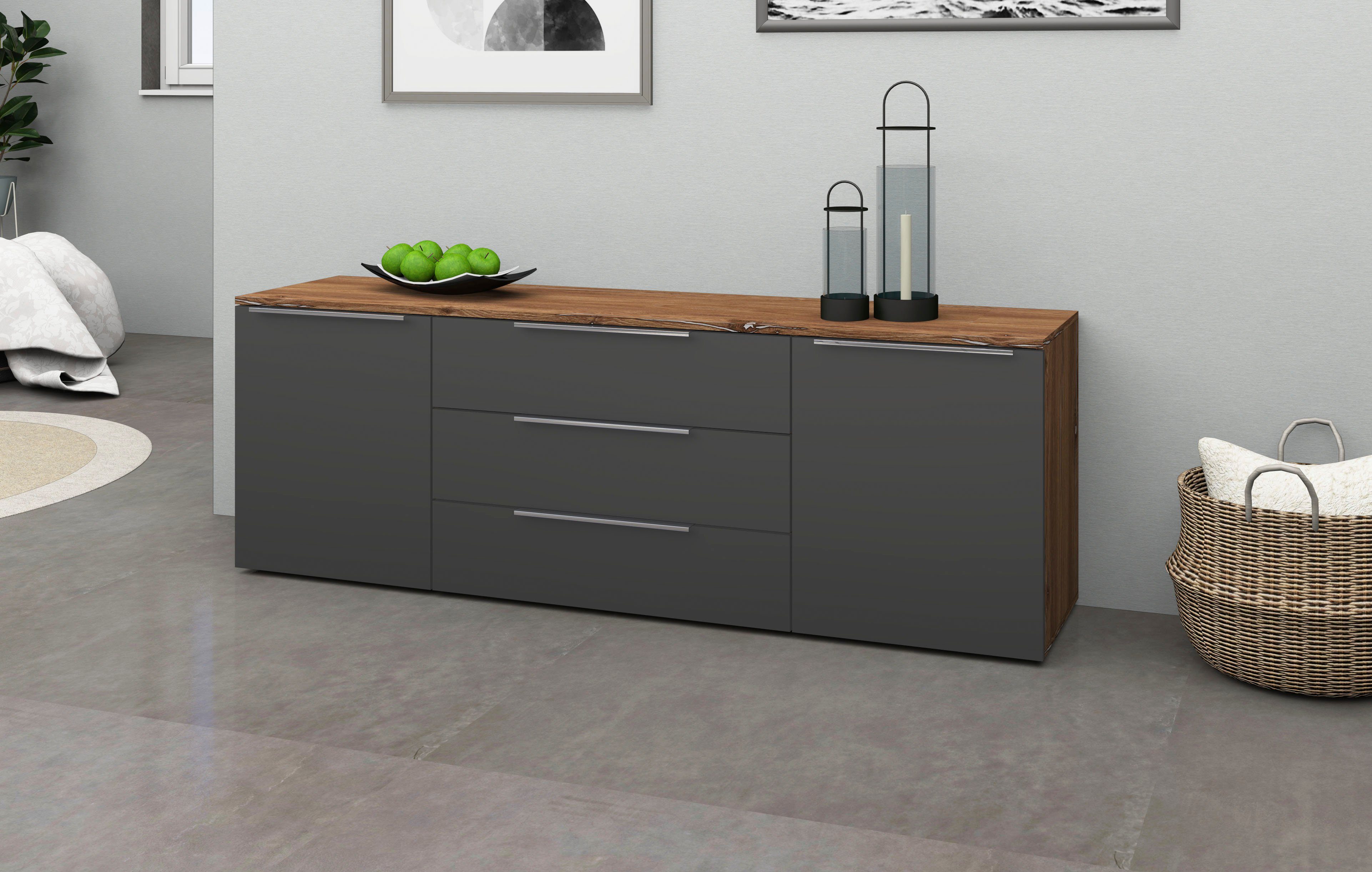 borchardt Möbel Sideboard "Oliva", Breite 166 oder 200 cm günstig online kaufen