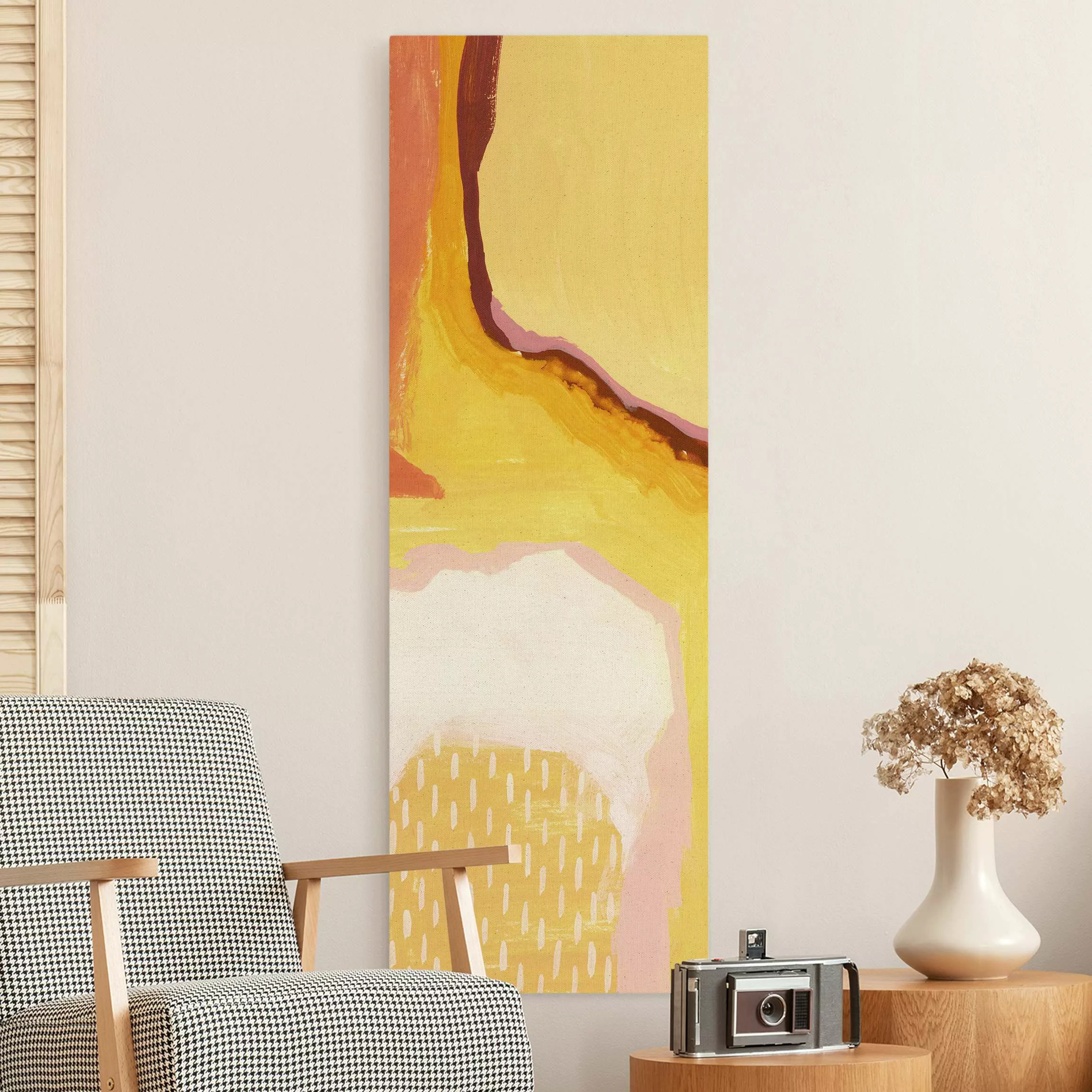 Leinwandbild auf Naturcanvas Geschmolzenes Sonnenlicht günstig online kaufen