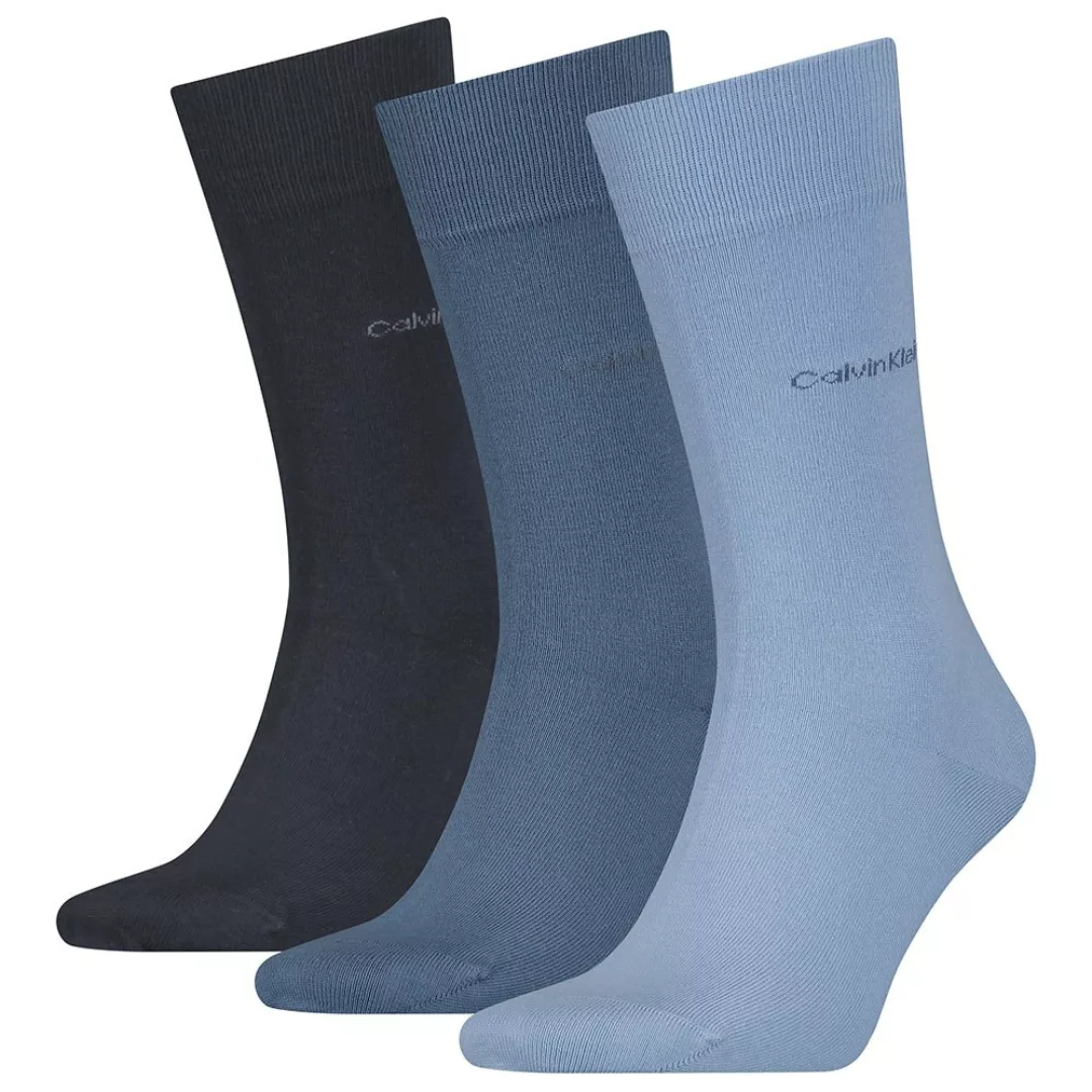Calvin Klein Socken 3 Paare One Size Blue günstig online kaufen