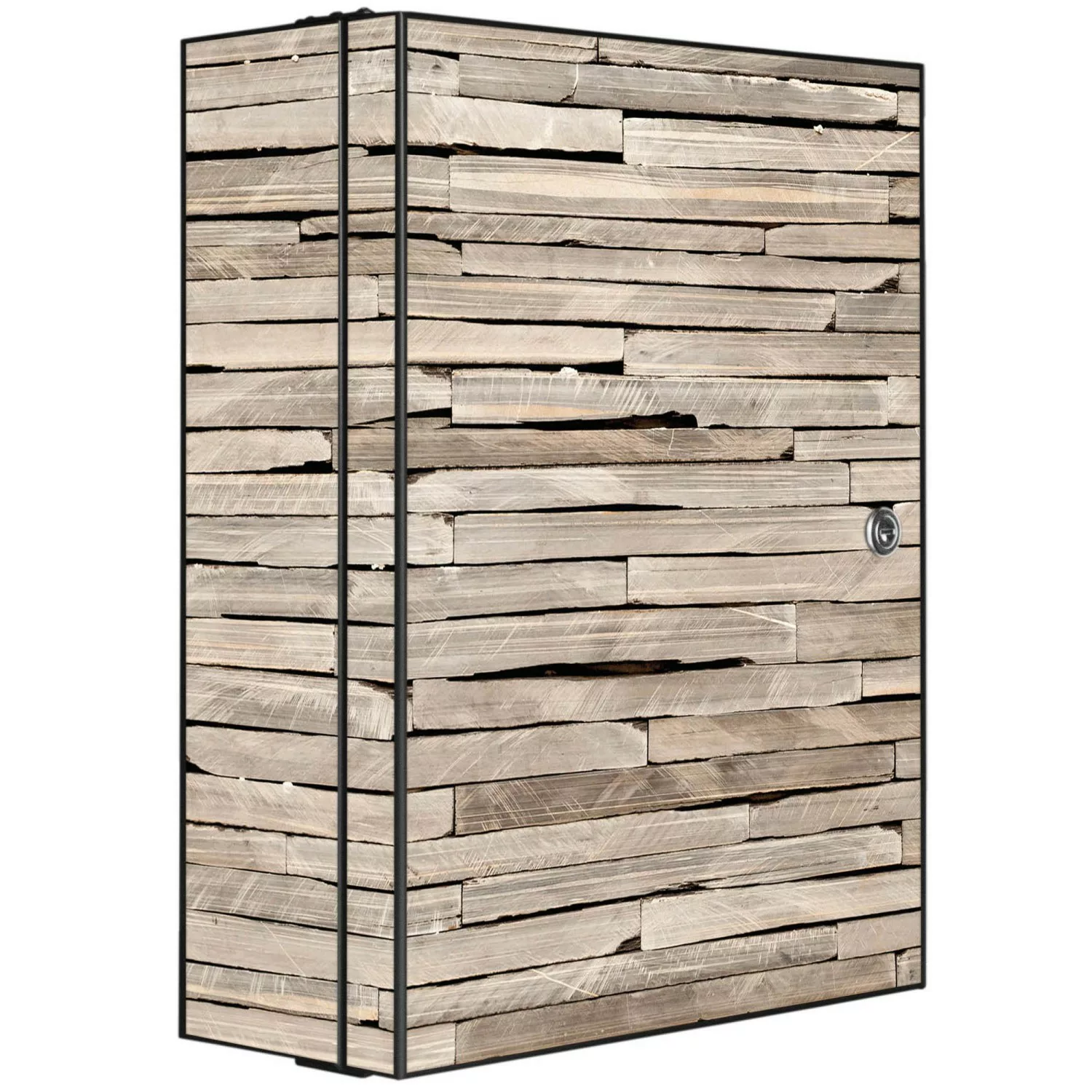 Banjado XXL Medizinschrank Abschliessbar 35x46x15cm Arzneischrank Anthrazit günstig online kaufen