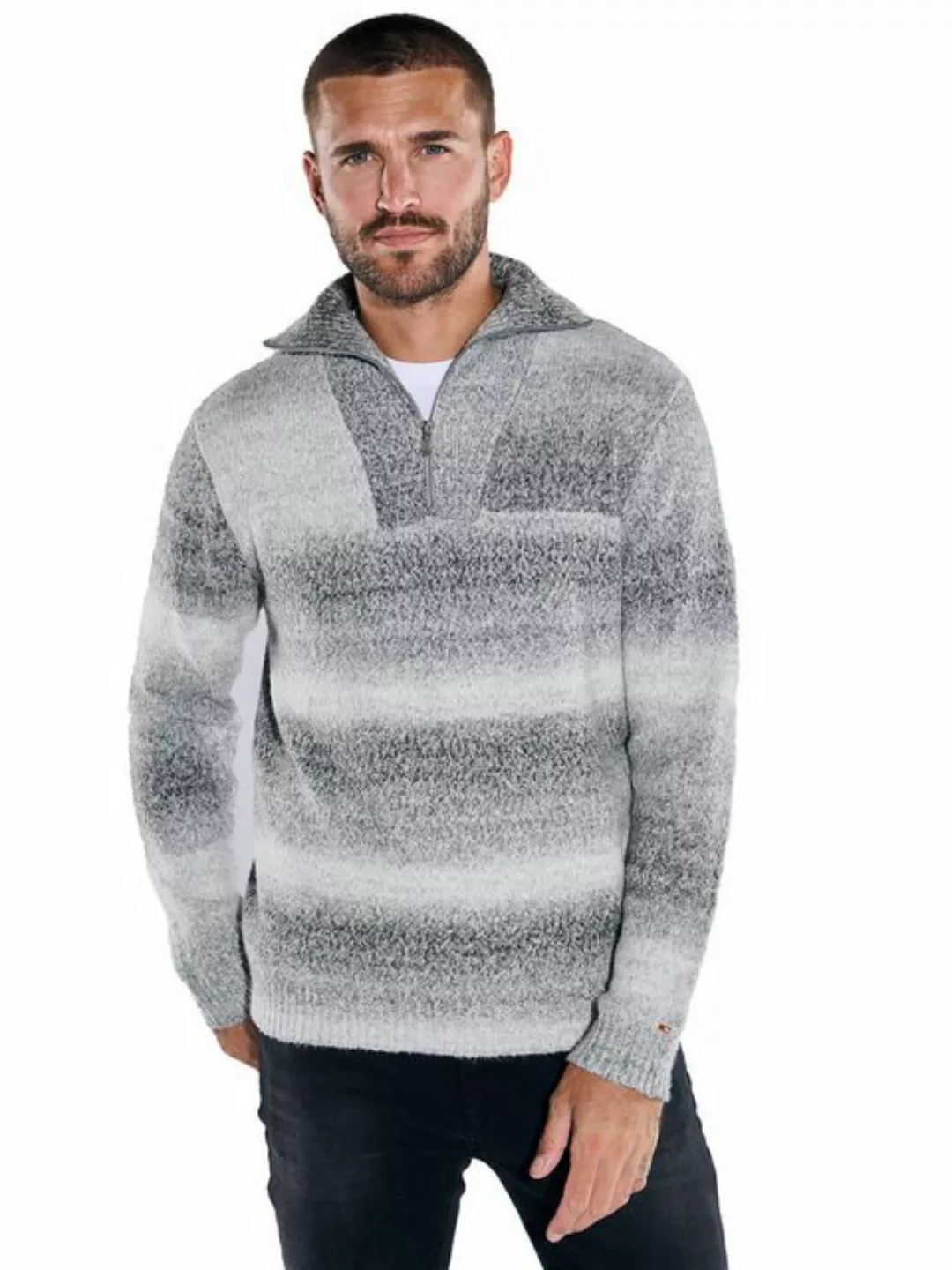 emilio adani Stehkragenpullover Pullover mit Troyerkragen günstig online kaufen