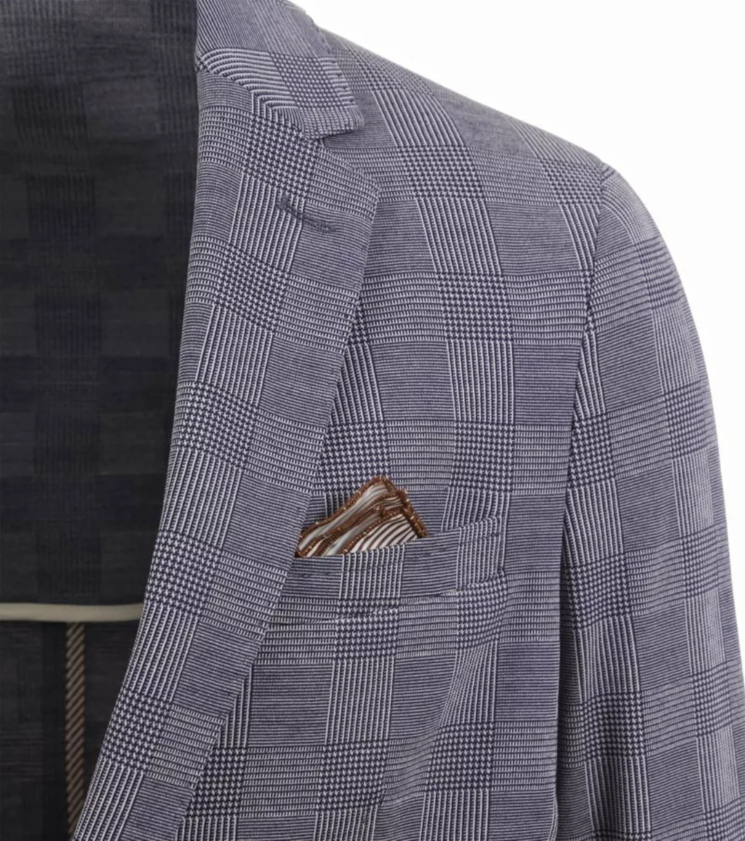 Suitable Anzug Flex Kariert Blau - Größe 54 günstig online kaufen