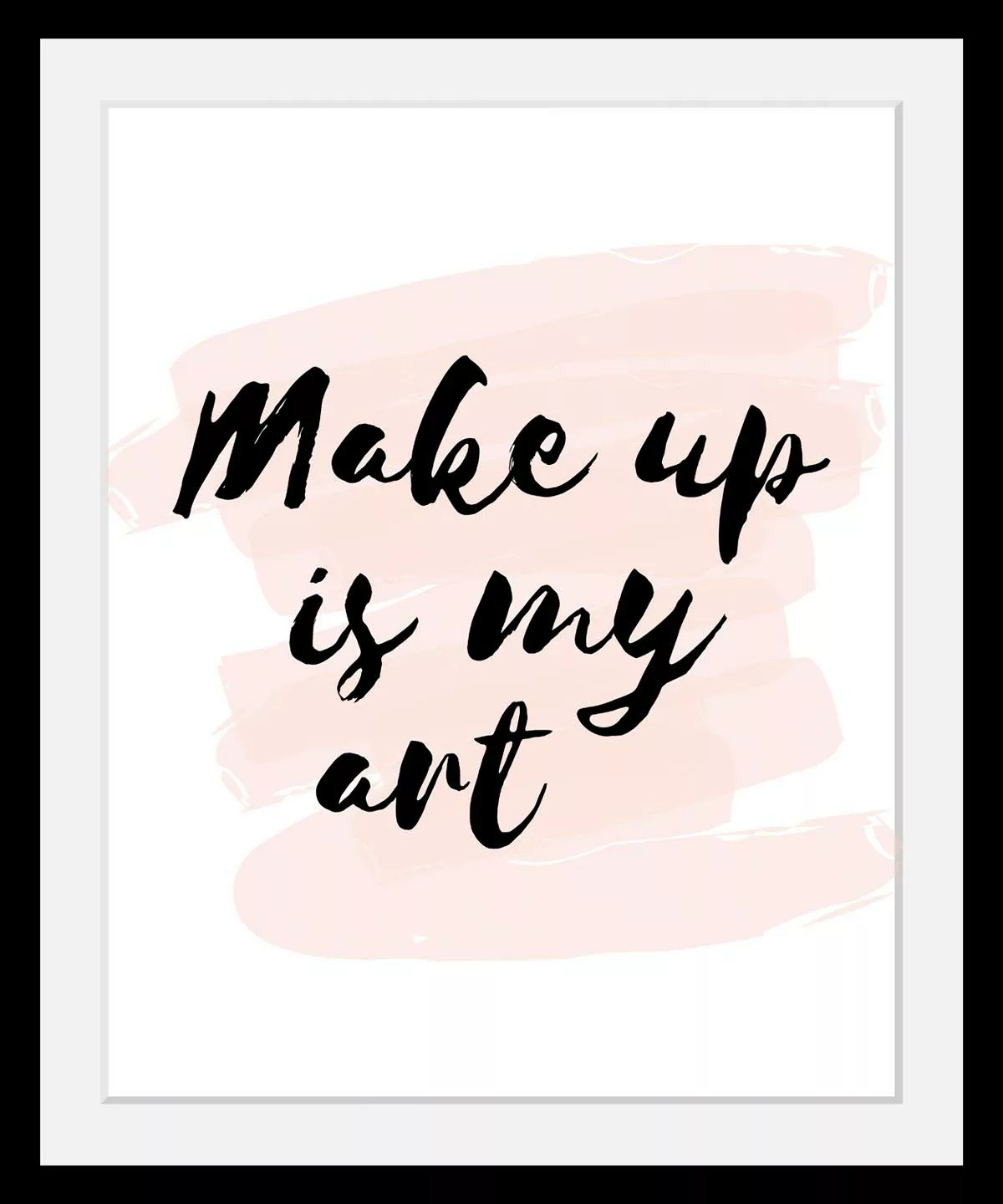 queence Bild »Make up«, Schwarz-Weiß-Schriftzug-Motivationsbilder-Fashion-F günstig online kaufen
