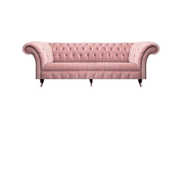 JVmoebel Chesterfield-Sofa Sofagarnitur 2tlg Rosa Komplett Chesterfield Woh günstig online kaufen