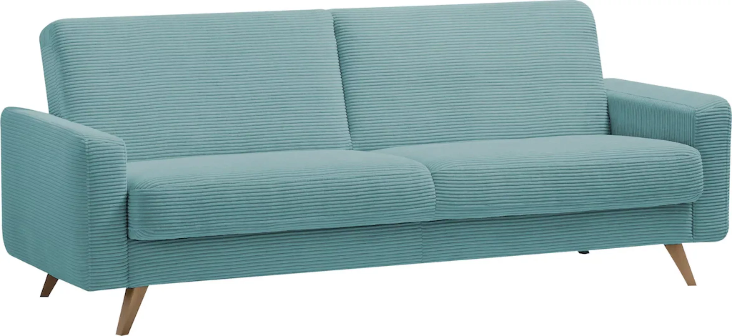 exxpo - sofa fashion 3-Sitzer "Samso, elegant und bequem, aktueller Cord Be günstig online kaufen