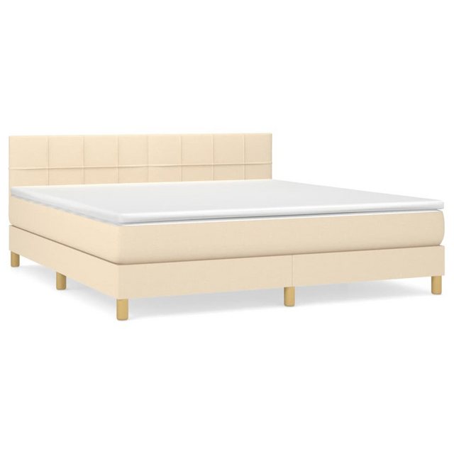 vidaXL Boxspringbett Bett Boxspringbett mit Matratze und LED Stoff (160 x 2 günstig online kaufen