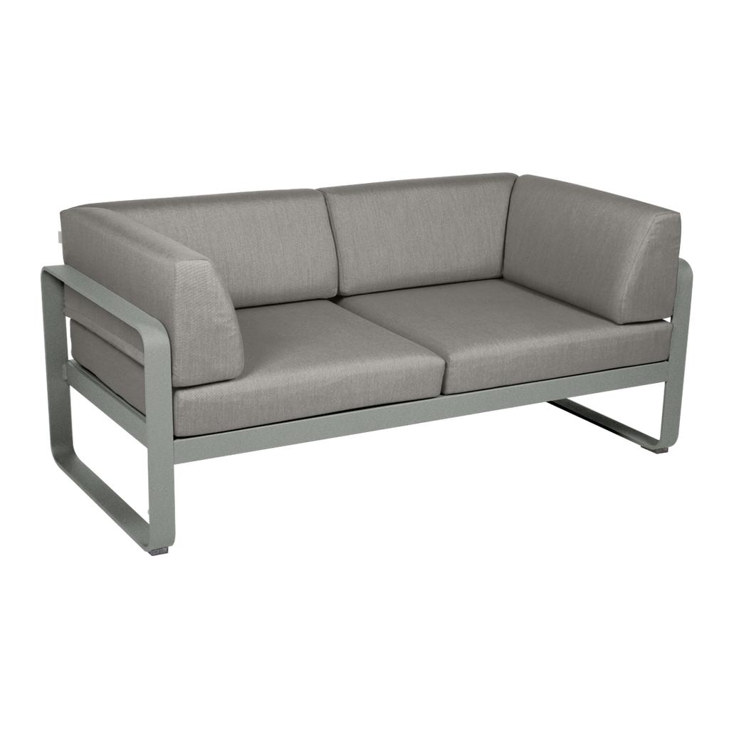 Bellevie 2-Sitzer Club Sofa C7 Lapilligrau B8 Taupegrau günstig online kaufen