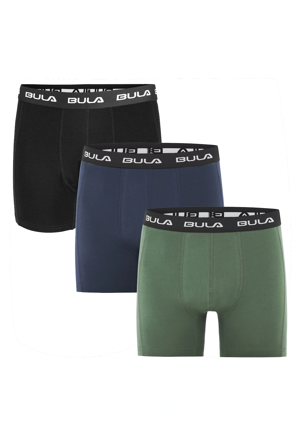 BULA Boxershorts "Frame", (3 St.), im 3er-Pack mit Flatlock-Nähten günstig online kaufen