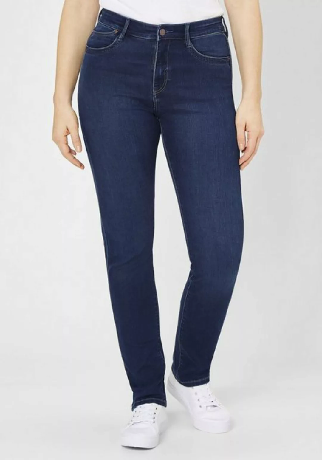 Paddock`s Damen Jeans Pat - Slim Fit Blau - Dark Stone Soft Blue günstig online kaufen
