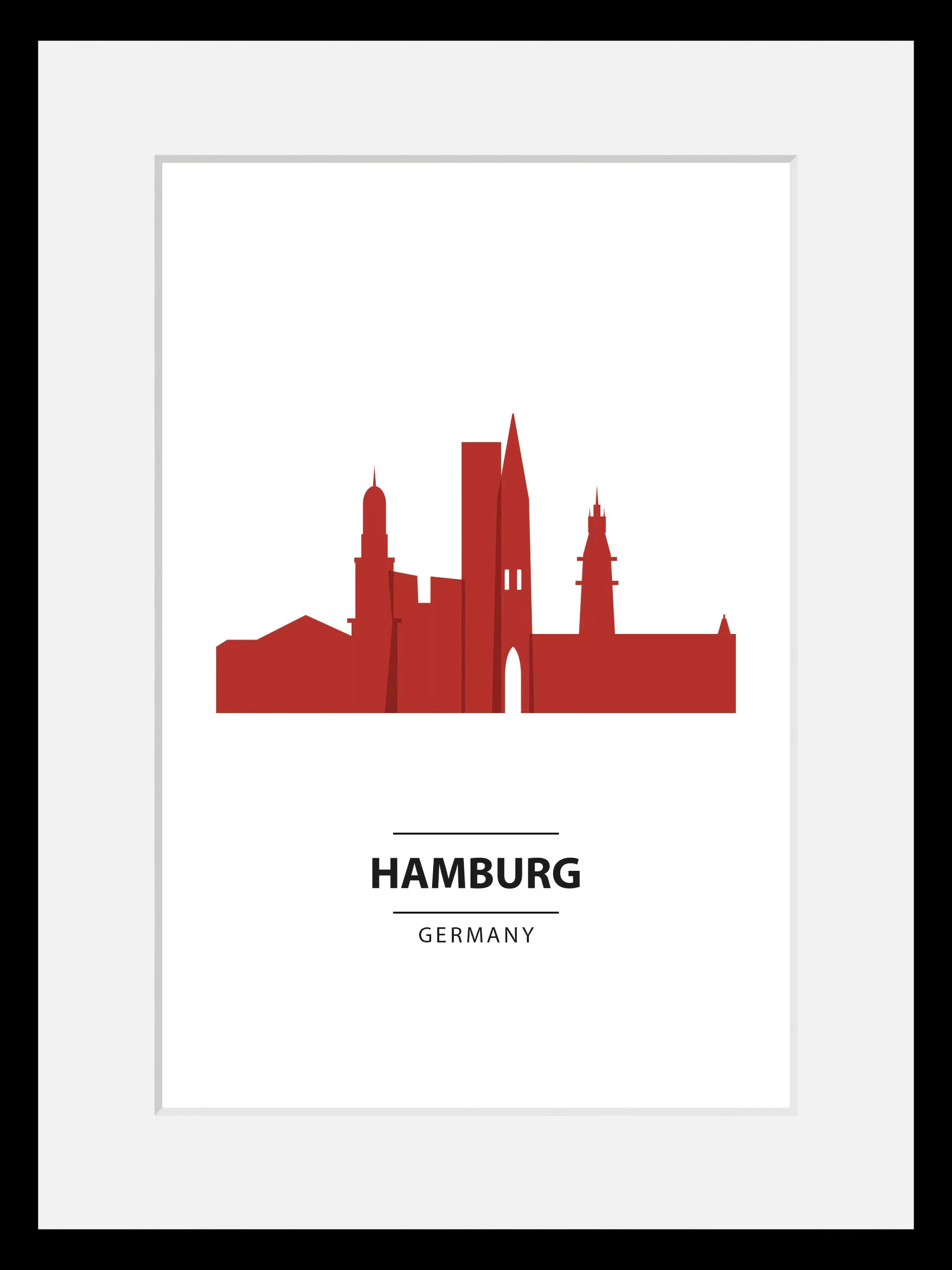 queence Bild "Hamburg Color Splash", (1 St.), HD Premium Poster-Druck inkl. günstig online kaufen