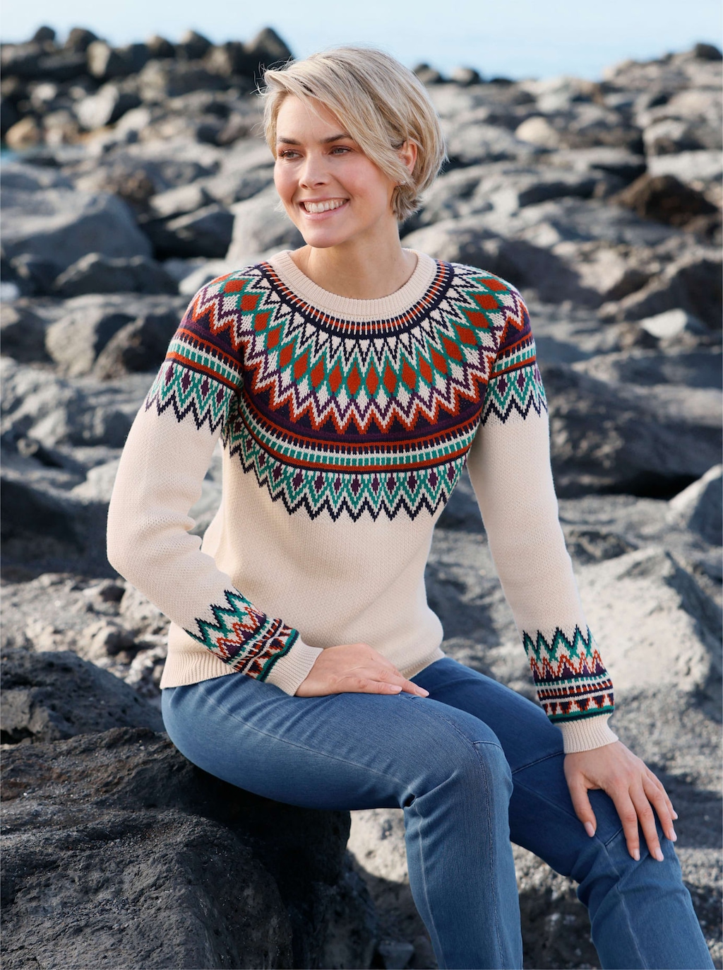 Casual Looks Norwegerpullover "Pullover" günstig online kaufen