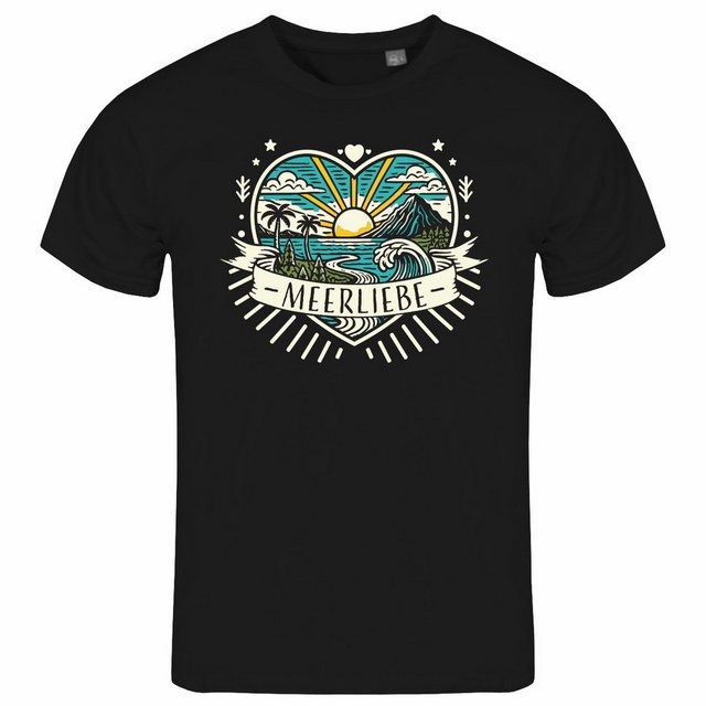 deinshirt Print-Shirt Herren T-Shirt Ich Liebe das Meer Funshirt mit Motiv günstig online kaufen