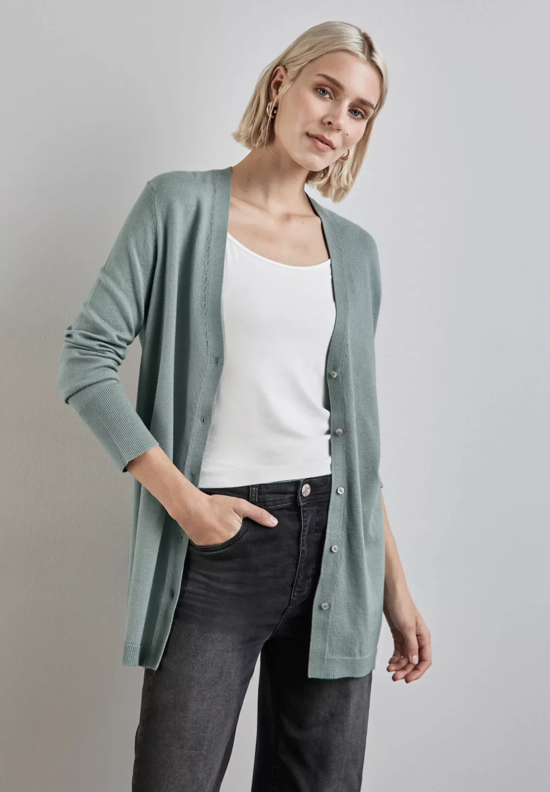 STREET ONE Cardigan in langer Form günstig online kaufen