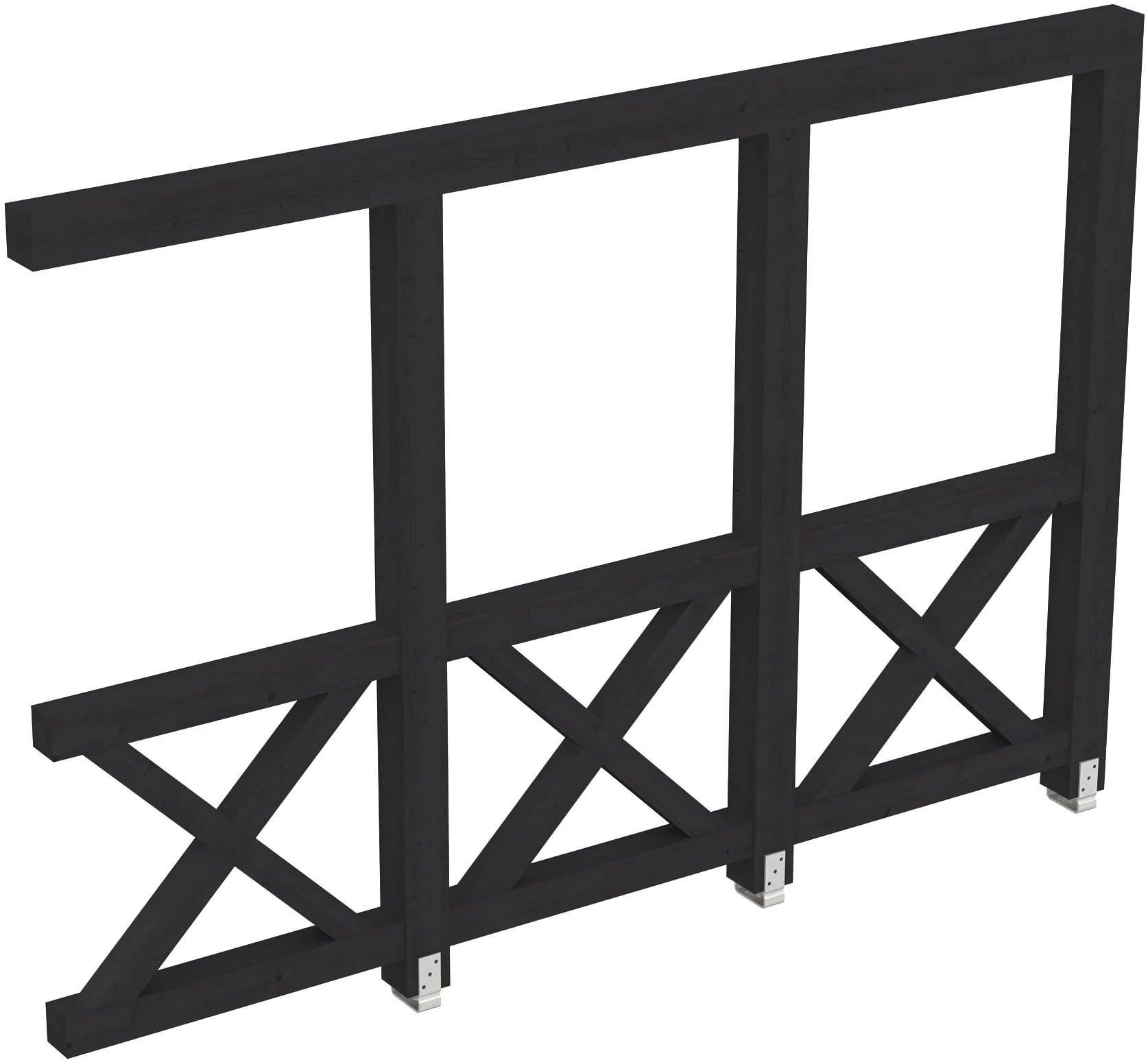 Skanholz Carport-Seitenwand "Andreaskreuz", Wandanbau günstig online kaufen
