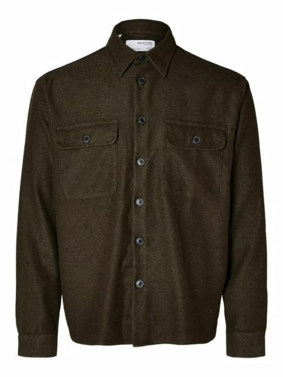 SELECTED HOMME Blusenshirt SLHMASON-TWILL OVERSHIRT LS NOOS günstig online kaufen