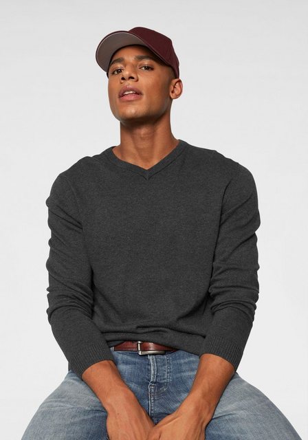 Jack & Jones Herren V-Ausschnitt Pullover JJEBASIC KNIT V-NECK günstig online kaufen