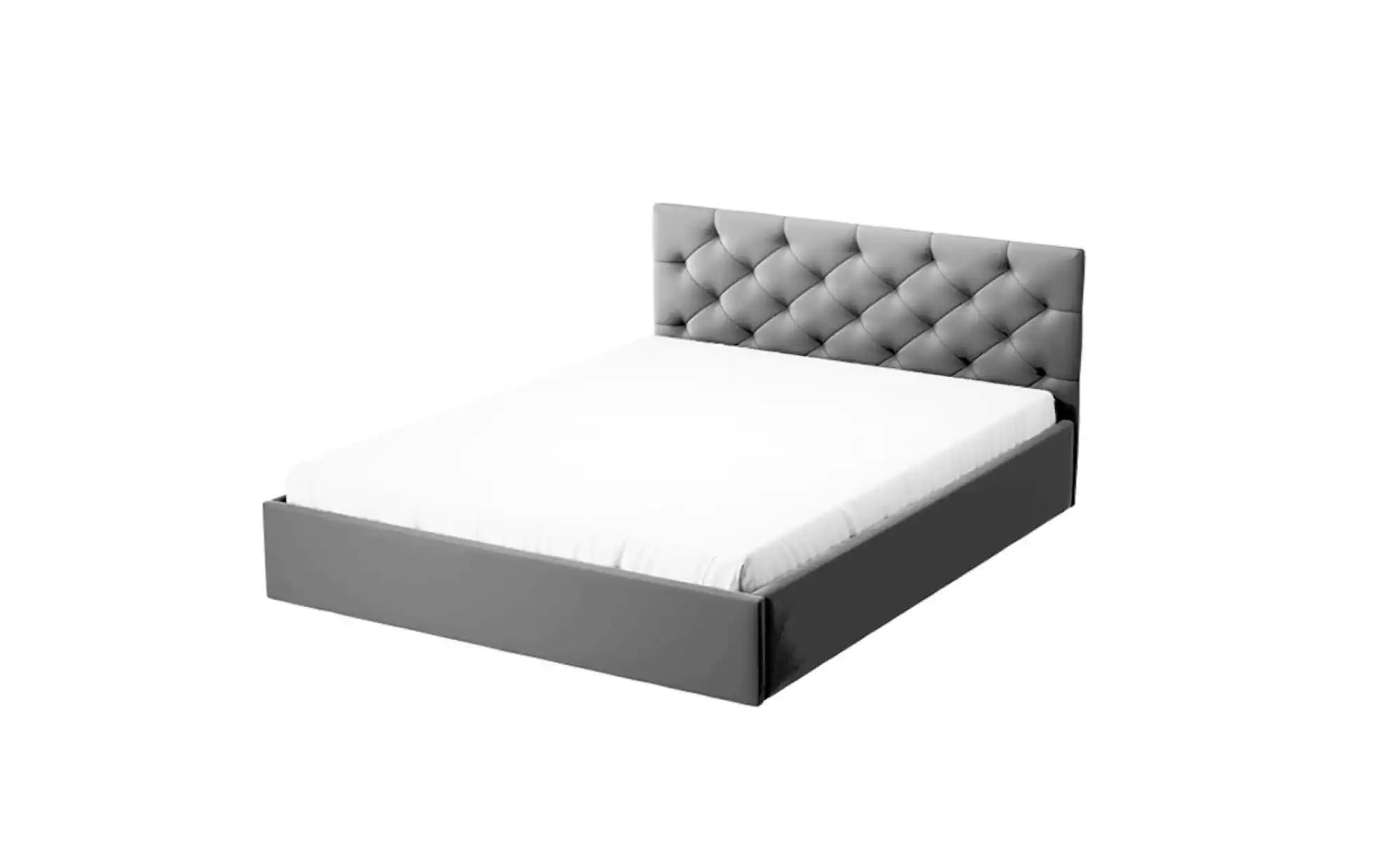 Polsterbett mit Bettkasten Sara ¦ grau ¦ Maße (cm): H: 85 Betten > Polsterb günstig online kaufen