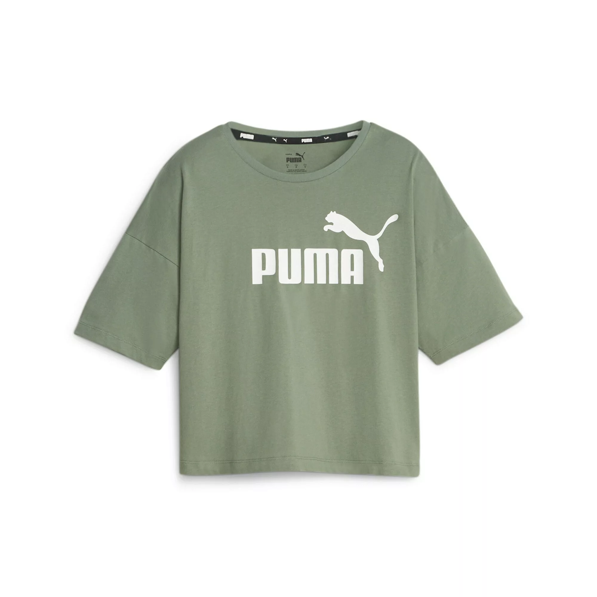 PUMA T-Shirt "Essentials Logo Cropped T-Shirt Damen" günstig online kaufen