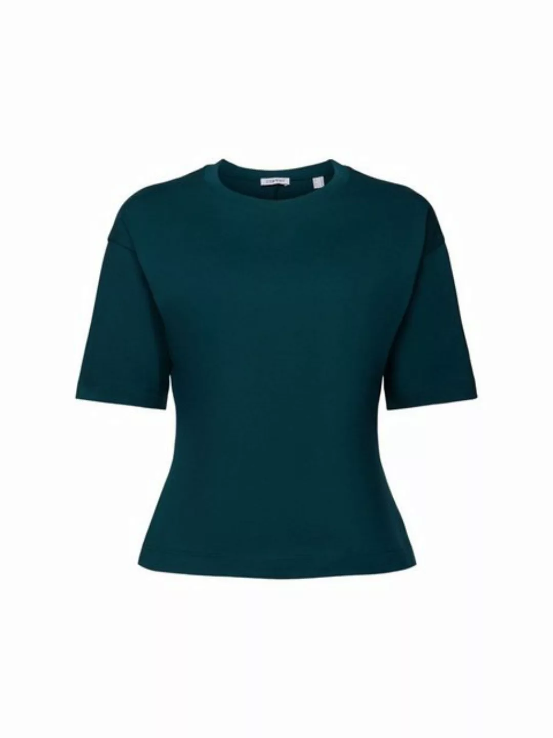 Esprit T-Shirt Tailliertes T-Shirt mit Rundhalsausschnitt (1-tlg) günstig online kaufen