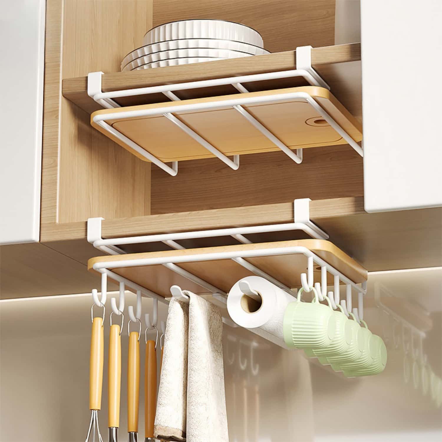 ibettertec Wandgarderobe Hängeregale Garderobenhaken mit Haken günstig online kaufen