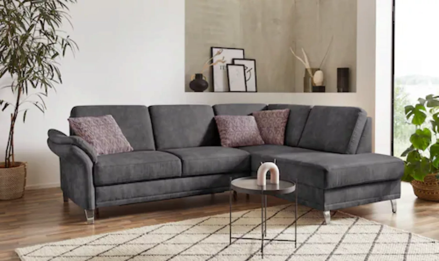 sit&more Ecksofa »Clio L-Form«, wahlweise mit Bettfunktion und Bettkasten, günstig online kaufen