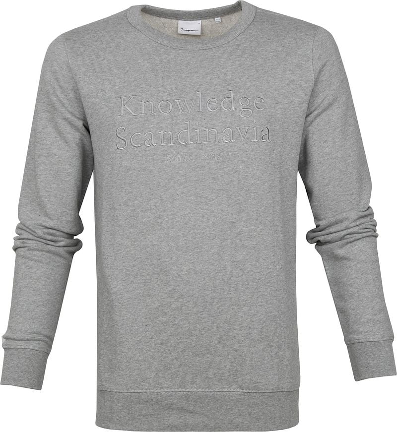 KnowledgeCotton Apparel Pullover Elm Grau - Größe L günstig online kaufen